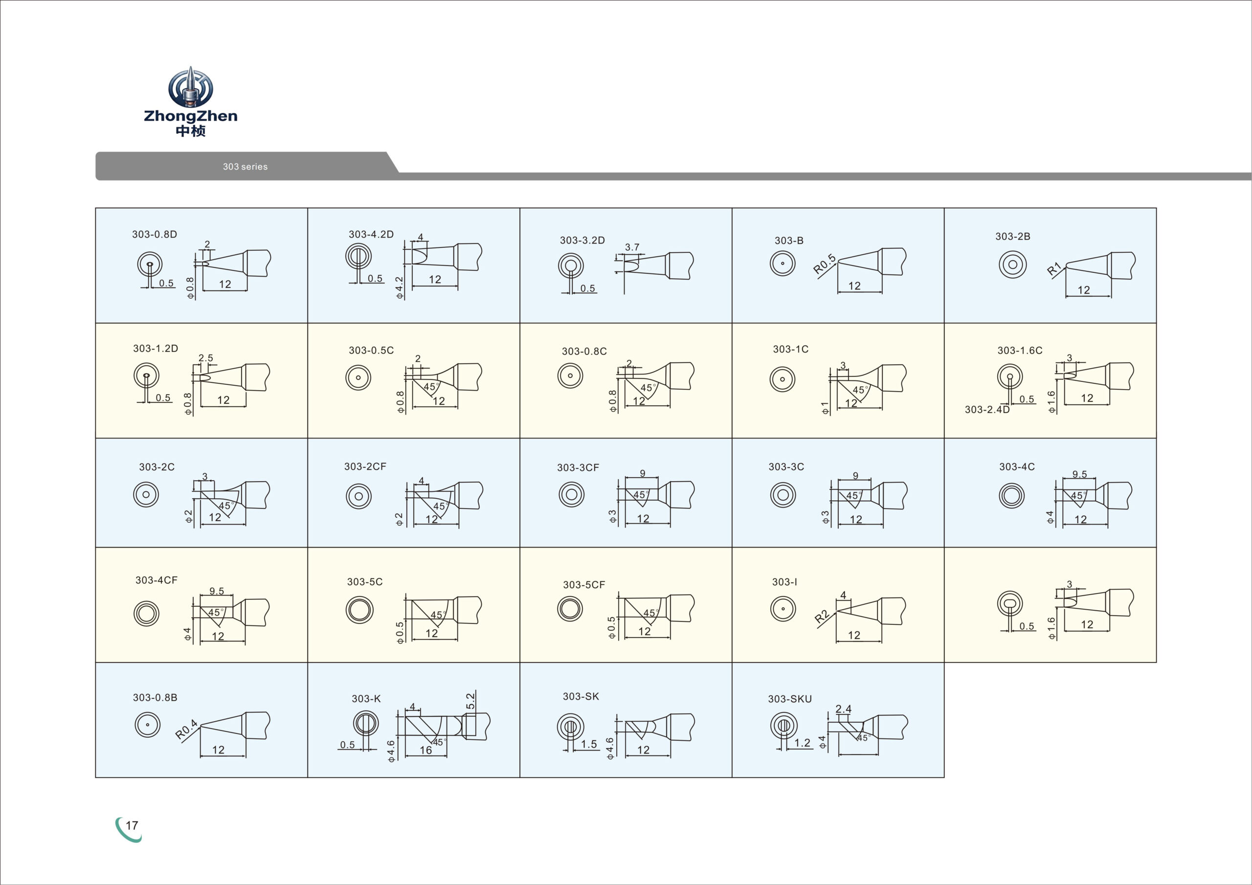 303 series compatible soldering tips for QUICK