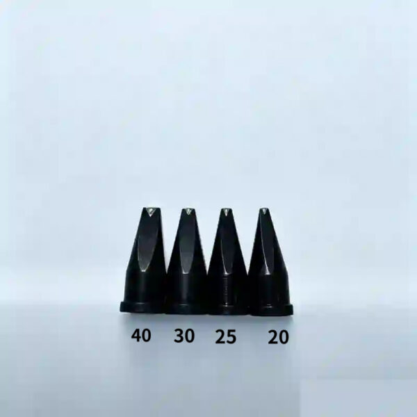 XT-DV1 Soldering Tips Size Chart — 2.0mm 2.5mm 3.0mm 4.0mm V-Groove Specifications